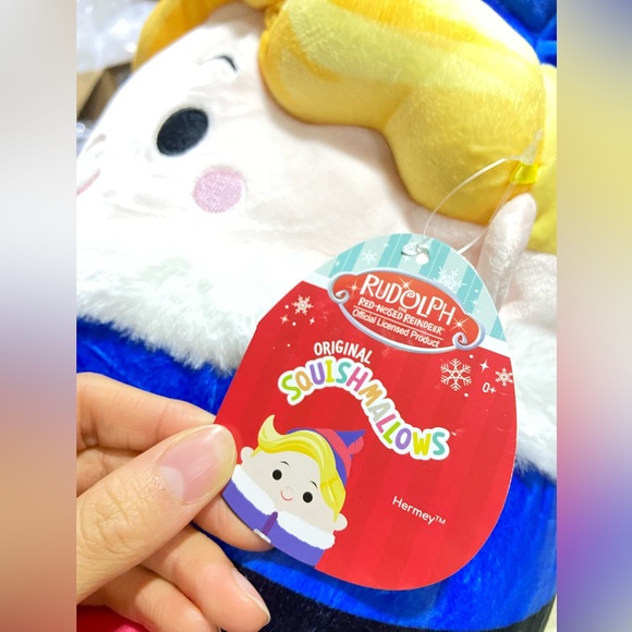 8” Hermey the Elf Squishmallows Holiday Plush - Picture 2 of 3